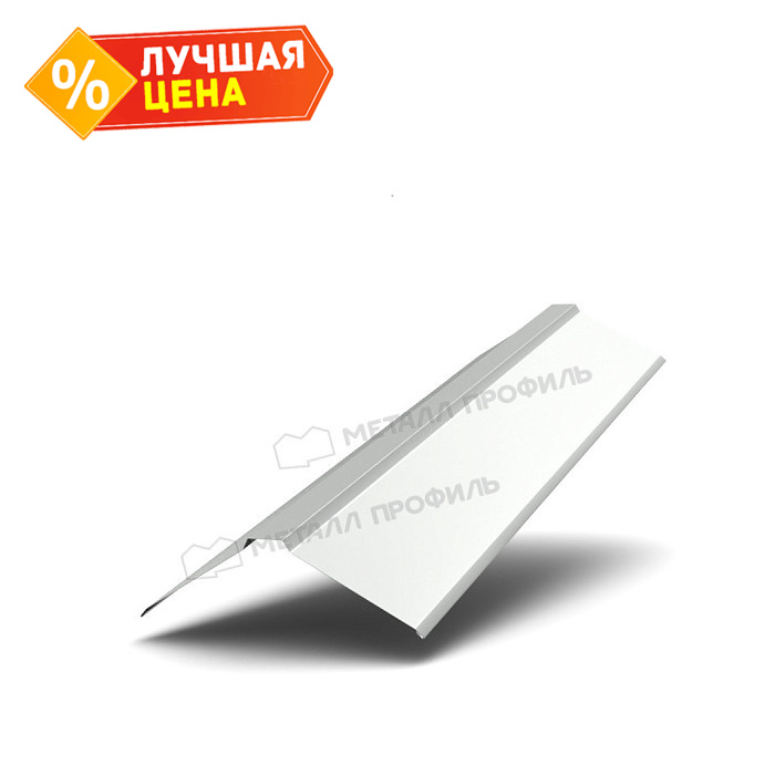 Планка конька плоского 190х190х2000 (PURMAN-20-9005-0.5)