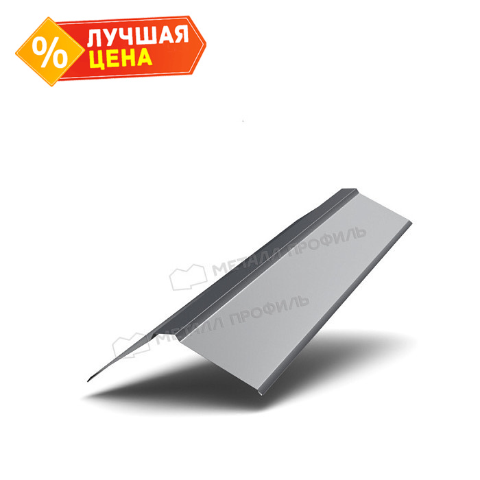 Планка конька плоского 120х120х2000 (PURMAN-20-9005-0.5)