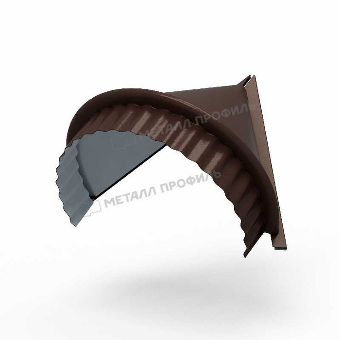Заглушка конька круглого конусная (VikingMP-01-9005-0.45)