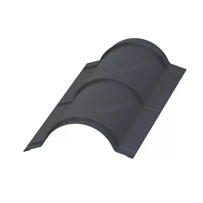 Планка конька круглого R110х2000 (PURMAN-20-9005-0.5)